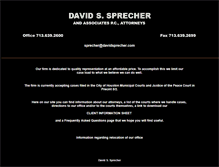 Tablet Screenshot of davidsprecher.com